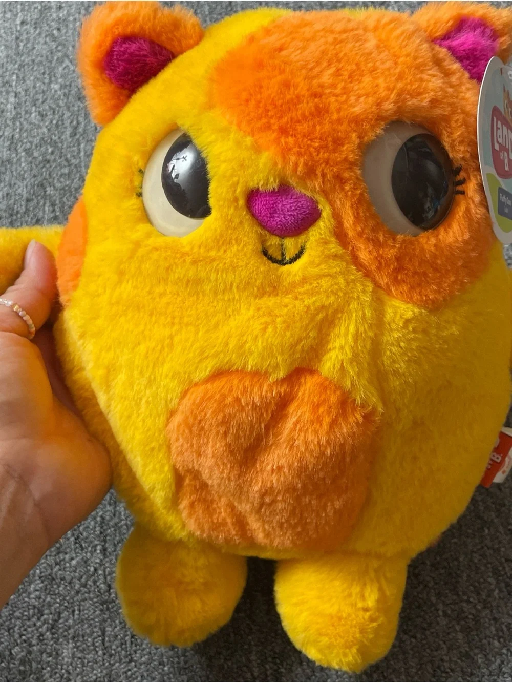 Land Of B 11” Stuffed Cat Animal Fluffy Doos Lolo Orange Kids Toy Plush